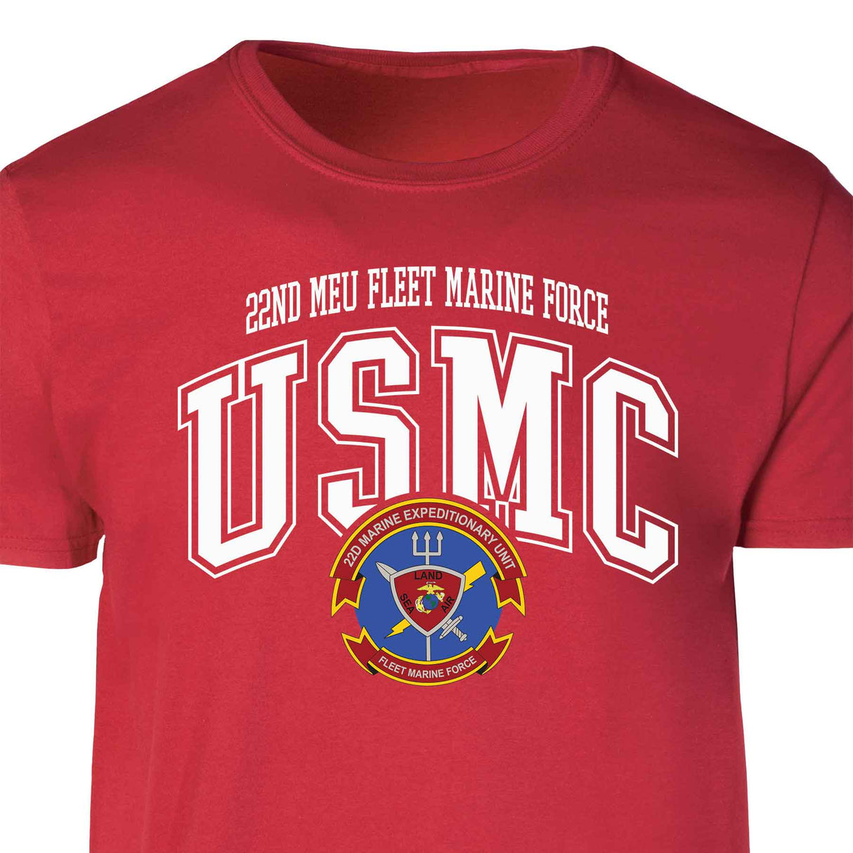 22nd MEU Fleet Marine Force Arched Patch Graphic T-shirt - SGT GRIT