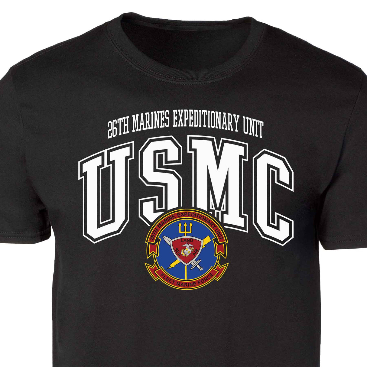 26th Marines Expeditionary Arched Patch Graphic T-shirt - SGT GRIT