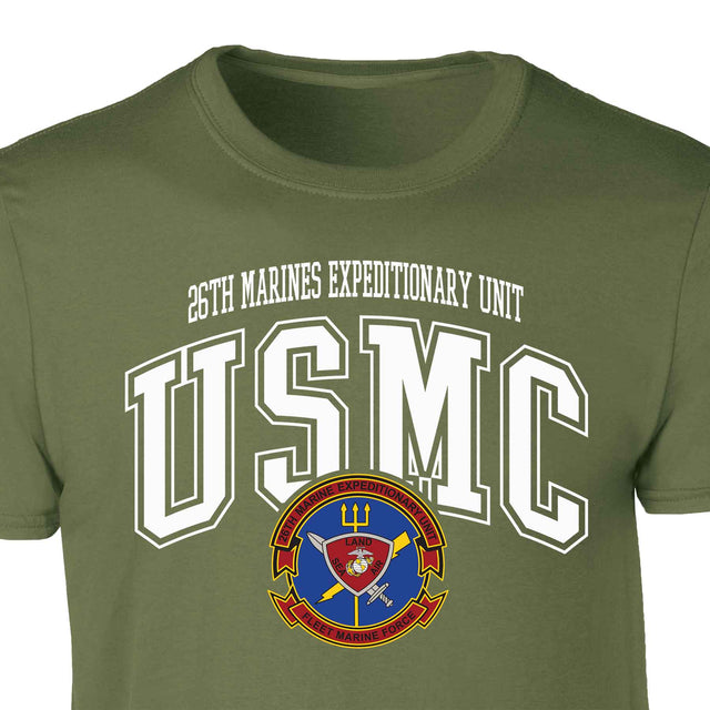 26th Marines Expeditionary Arched Patch Graphic T-shirt - SGT GRIT