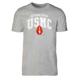 2nd Marine Division Arched Patch Graphic T-shirt - SGT GRIT