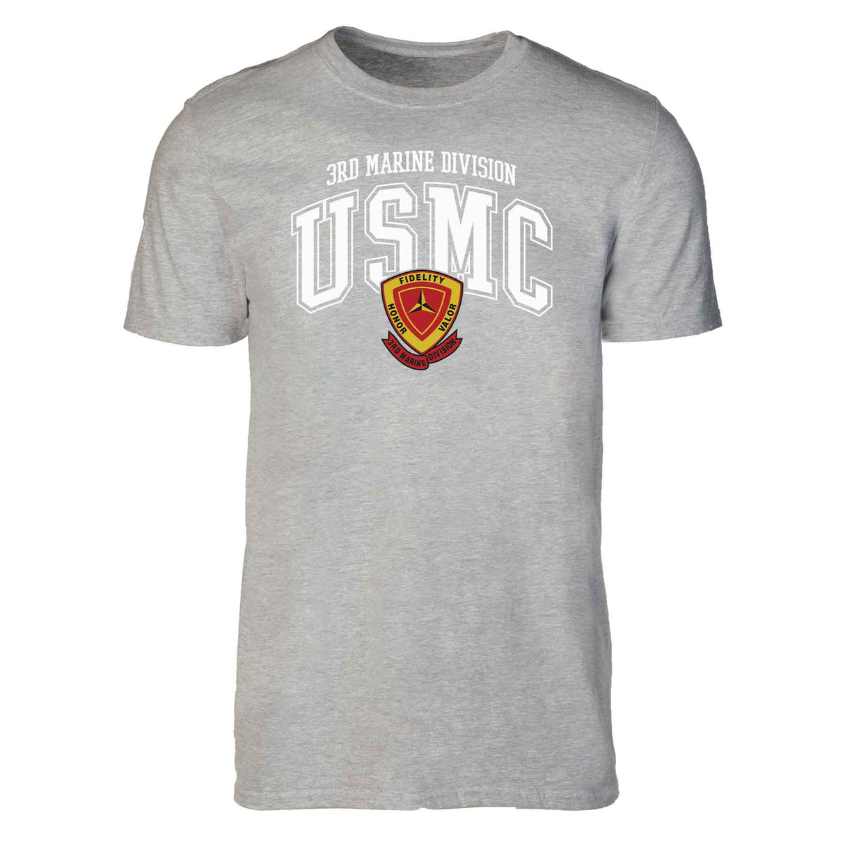 3rd Marine Division Arched Patch Graphic T-shirt - SGT GRIT