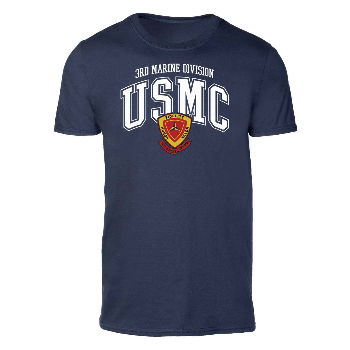 3rd Marine Division Arched Patch Graphic T-shirt - SGT GRIT