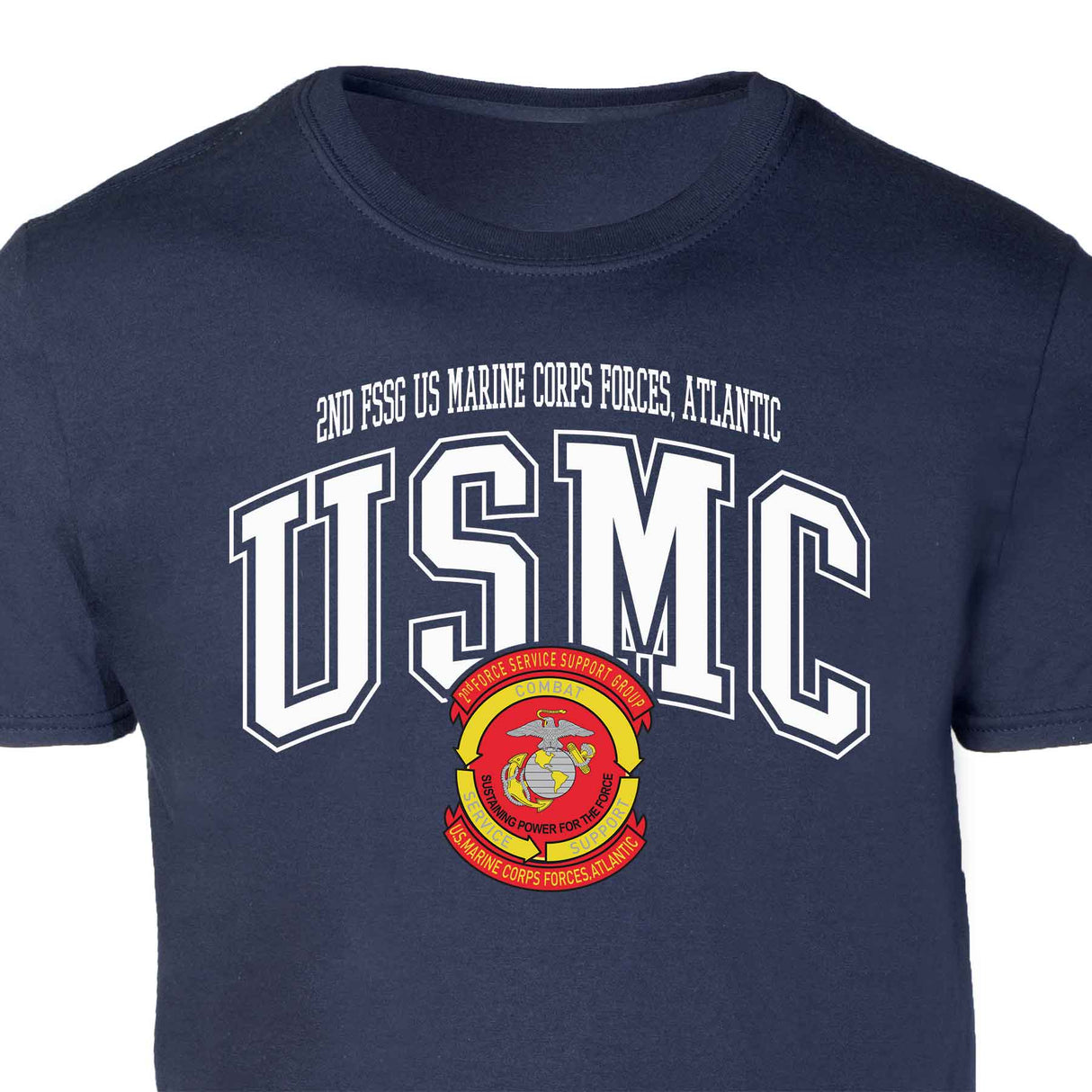 2nd FSSG US Marine Corps Arched Patch Graphic T-shirt - SGT GRIT