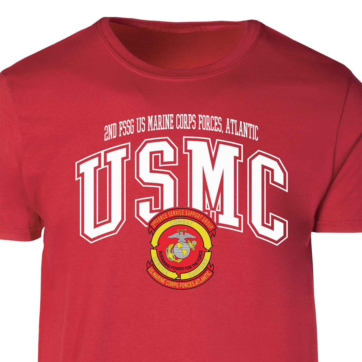 2nd FSSG US Marine Corps Arched Patch Graphic T-shirt - SGT GRIT