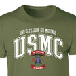 2nd Battalion 1st Marines Arched Patch Graphic T-shirt - SGT GRIT