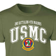 2nd Battalion 4th Marines Arched Patch Graphic T-shirt - SGT GRIT