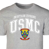 2nd Battalion 5th Marines Arched Patch Graphic T-shirt - SGT GRIT