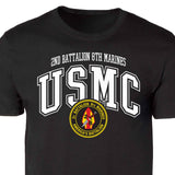 2nd Battalion 8th Marines Arched Patch Graphic T-shirt - SGT GRIT