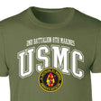 2nd Battalion 8th Marines Arched Patch Graphic T-shirt - SGT GRIT