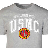 3rd Battalion 7th Marines Arched Patch Graphic T-shirt - SGT GRIT