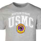 3rd Battalion 9th Marines Arched Patch Graphic T-shirt - SGT GRIT