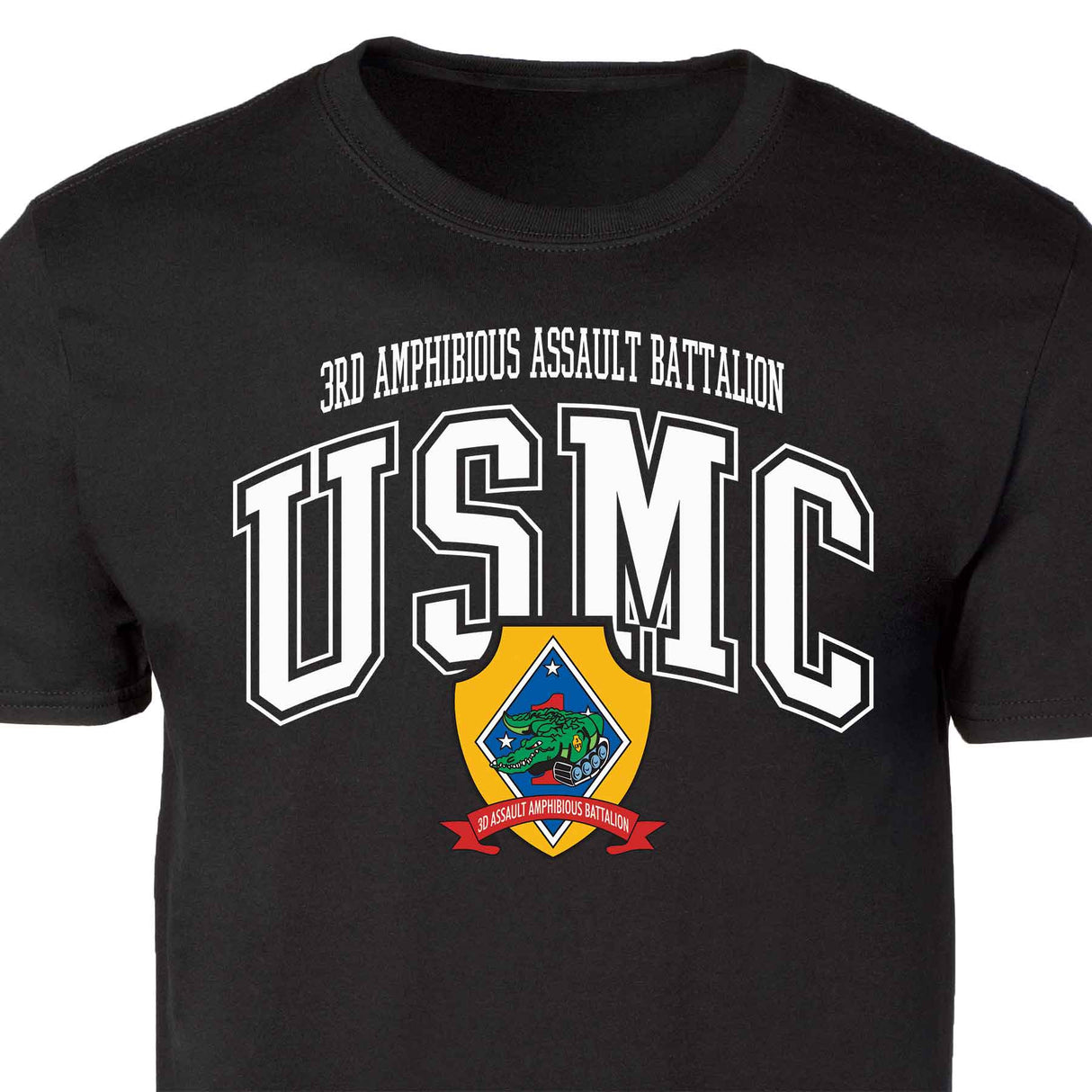 3rd Amphibious Assault Bn Arched Patch Graphic T-shirt - SGT GRIT