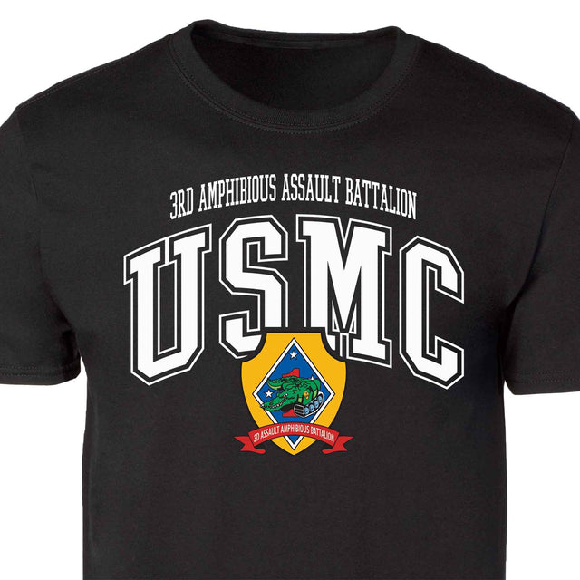 3rd Amphibious Assault Bn Arched Patch Graphic T-shirt - SGT GRIT