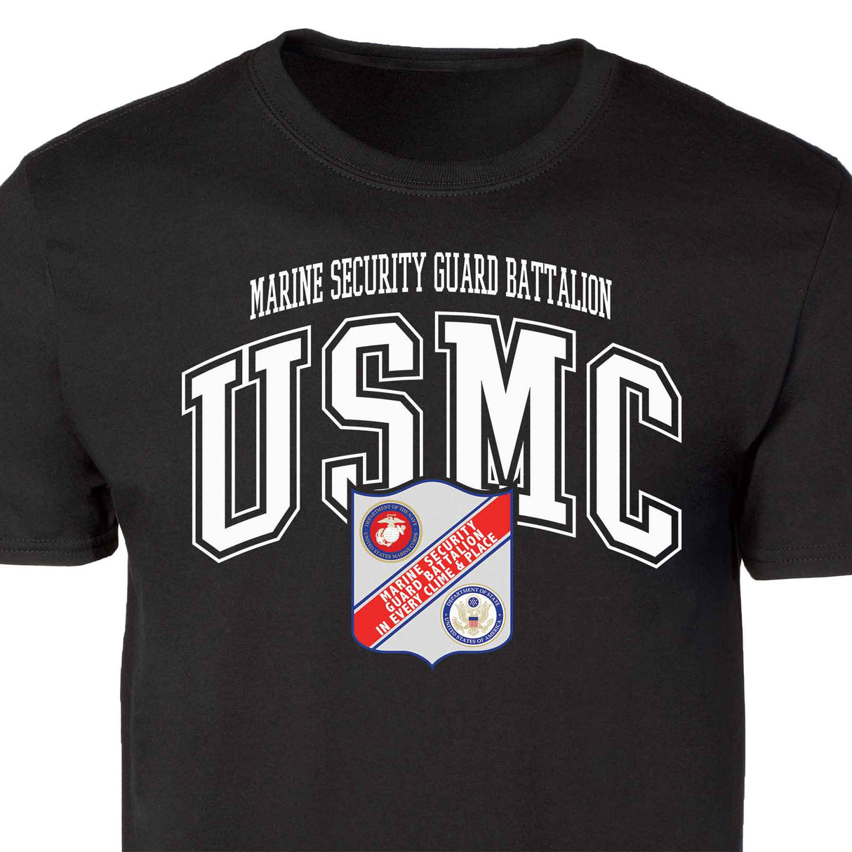 Marine Security Guard Arched Patch Graphic T-shirt - SGT GRIT