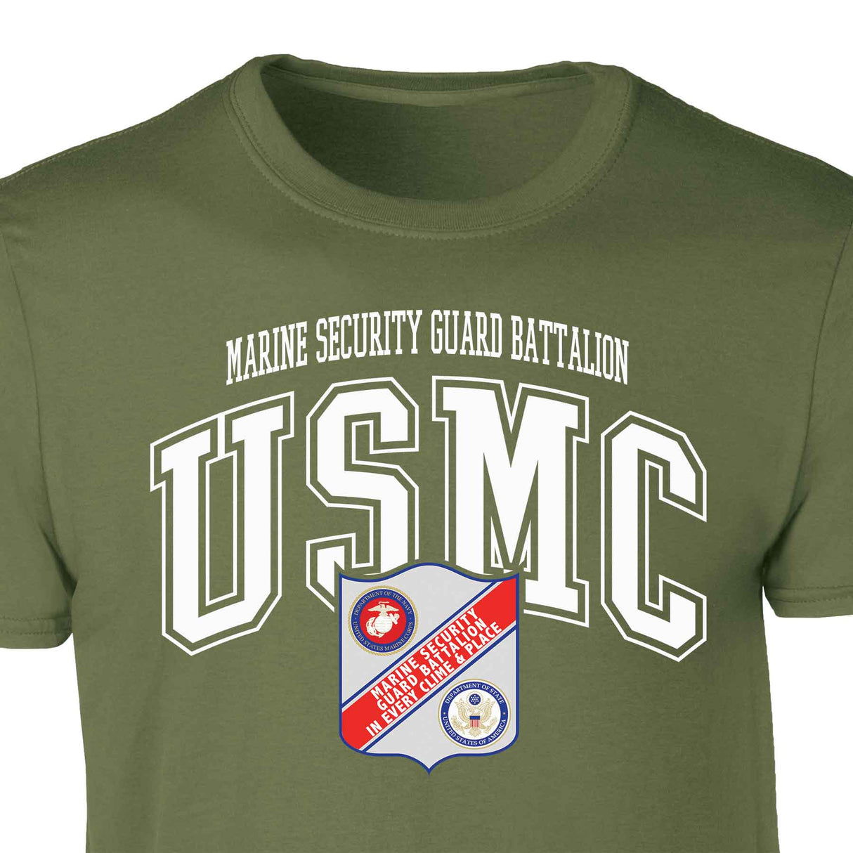 Marine Security Guard Arched Patch Graphic T-shirt - SGT GRIT