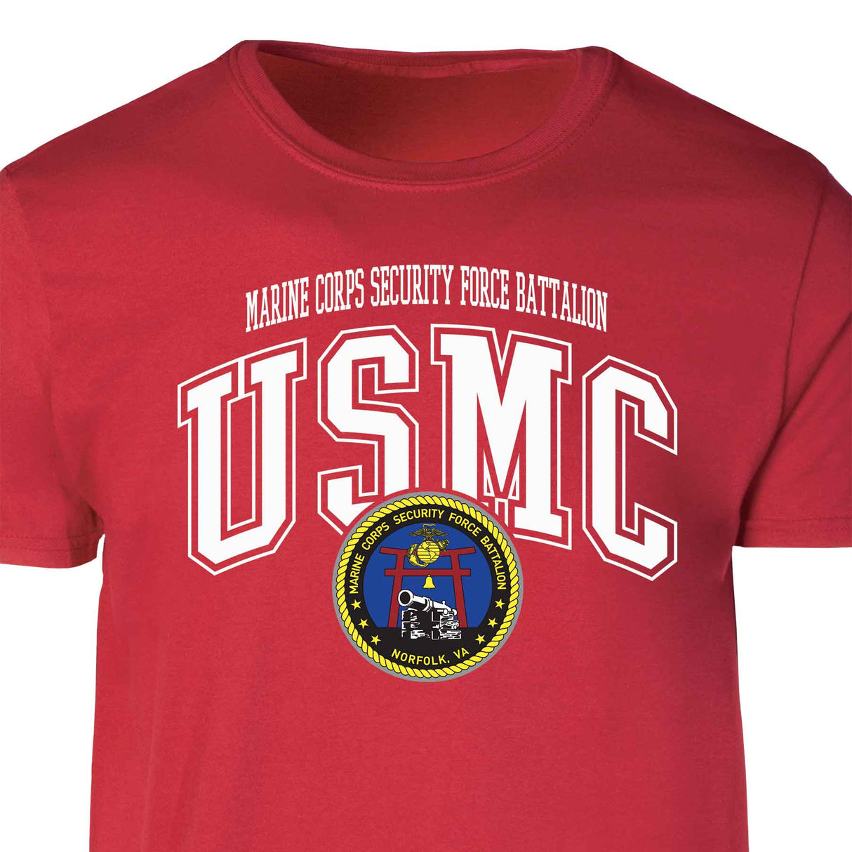 Marine Corps Security Force Arched Patch Graphic T-shirt - SGT GRIT