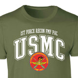 1st Force Recon FMF PAC Arched Patch Graphic T-shirt - SGT GRIT