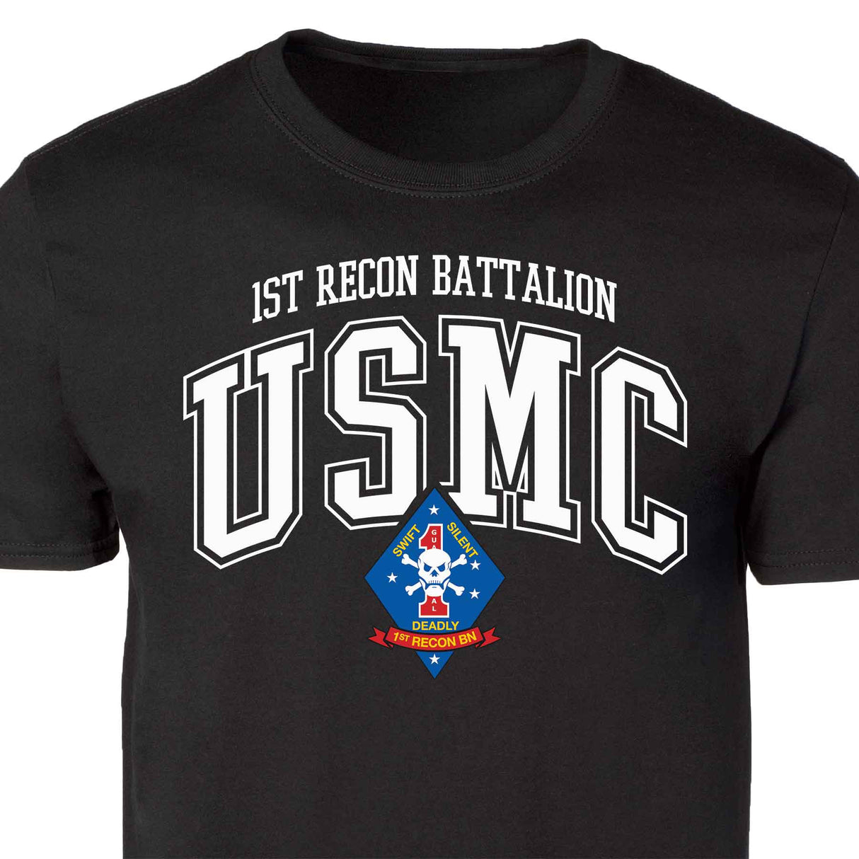 1st Recon Battalion Arched Patch Graphic T-shirt - SGT GRIT