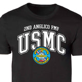 2D Anglico FMF Arched Patch Graphic T-shirt - SGT GRIT