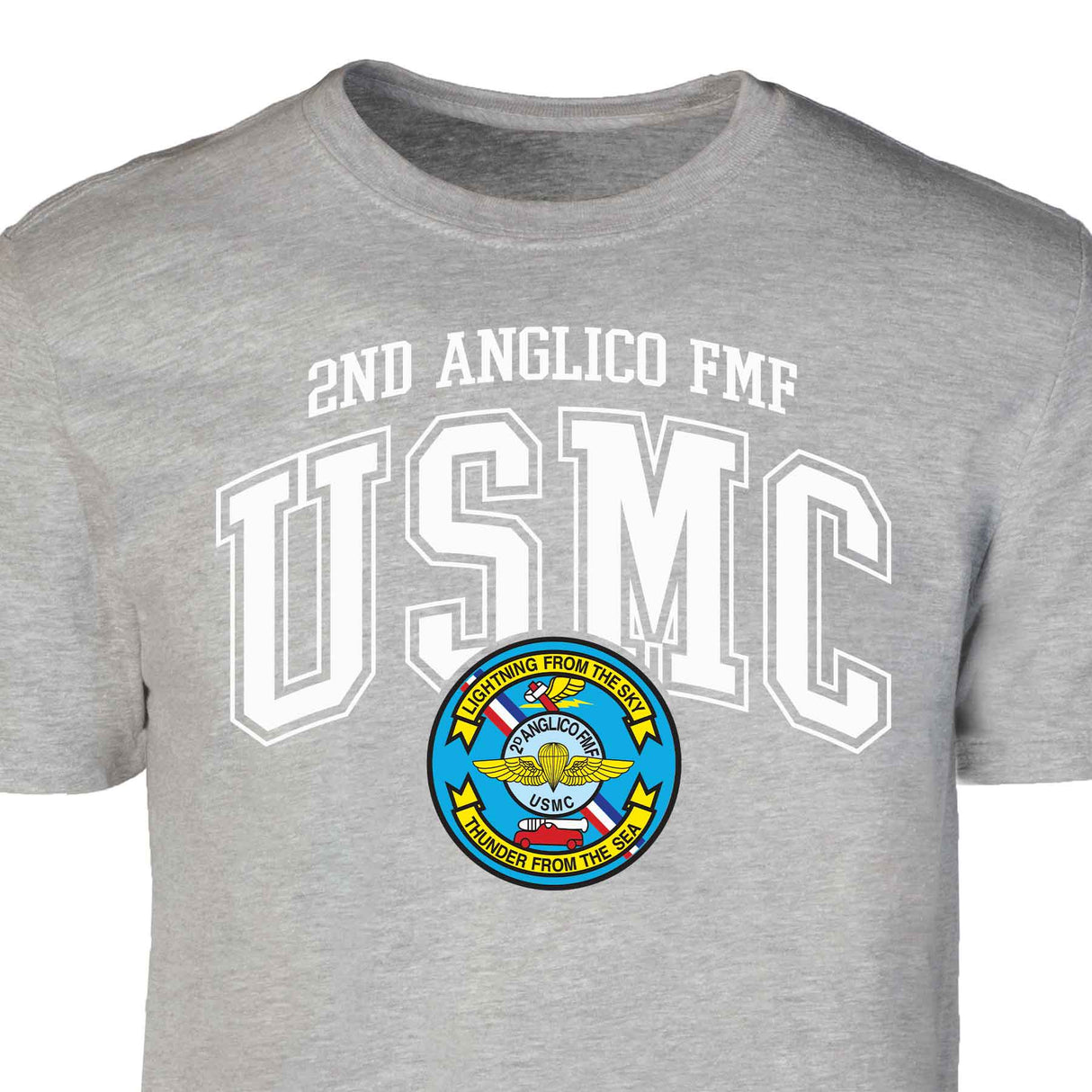 2D Anglico FMF Arched Patch Graphic T-shirt - SGT GRIT