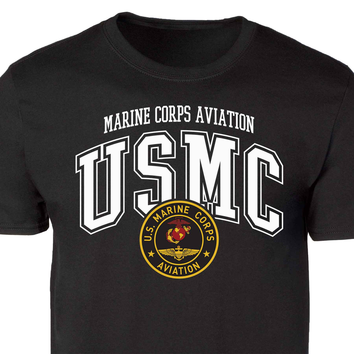 Marine Corps Aviation Arched Patch Graphic T-shirt - SGT GRIT