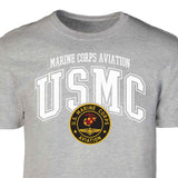 Marine Corps Aviation Arched Patch Graphic T-shirt - SGT GRIT