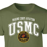 Marine Corps Aviation Arched Patch Graphic T-shirt - SGT GRIT