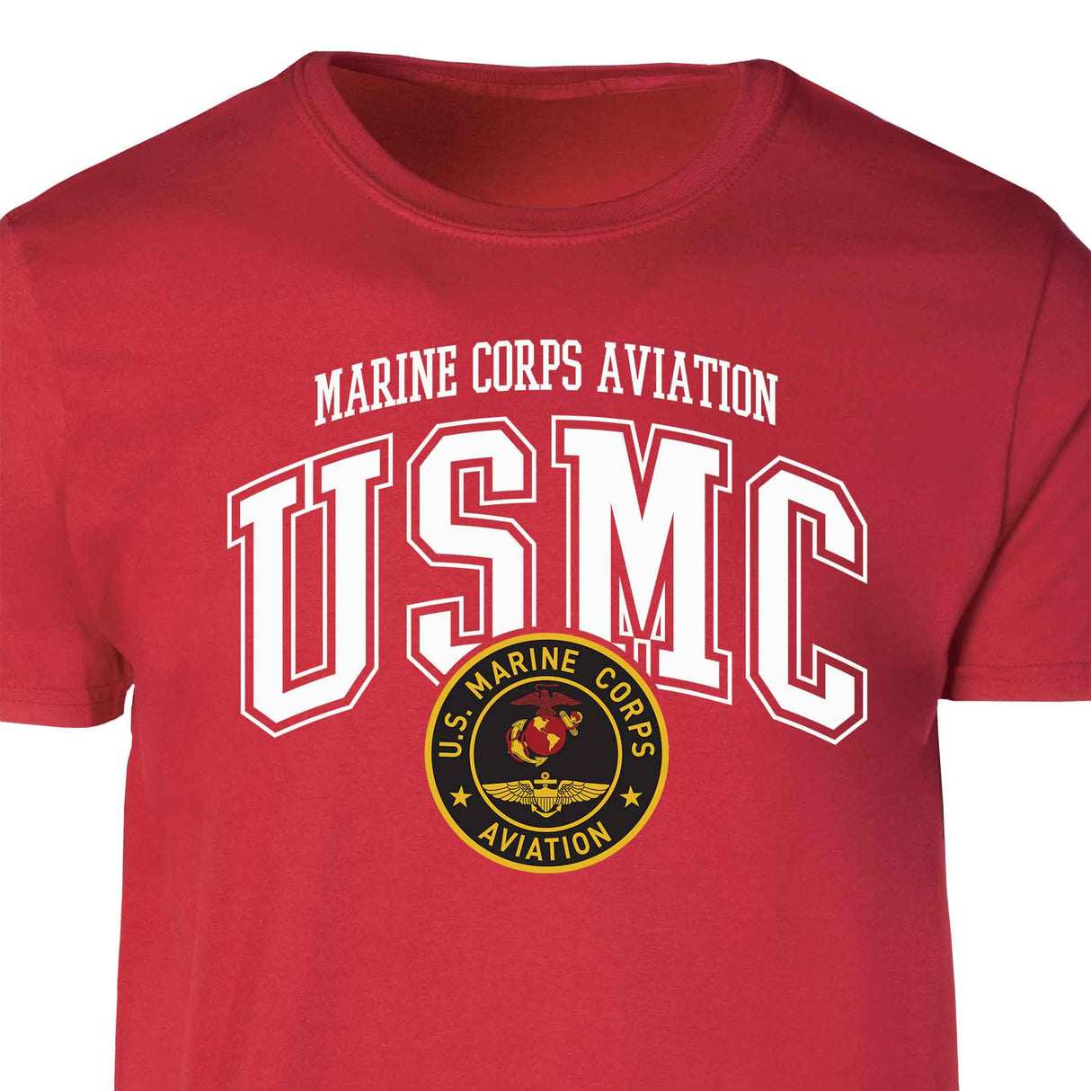 Marine Corps Aviation Arched Patch Graphic T-shirt - SGT GRIT