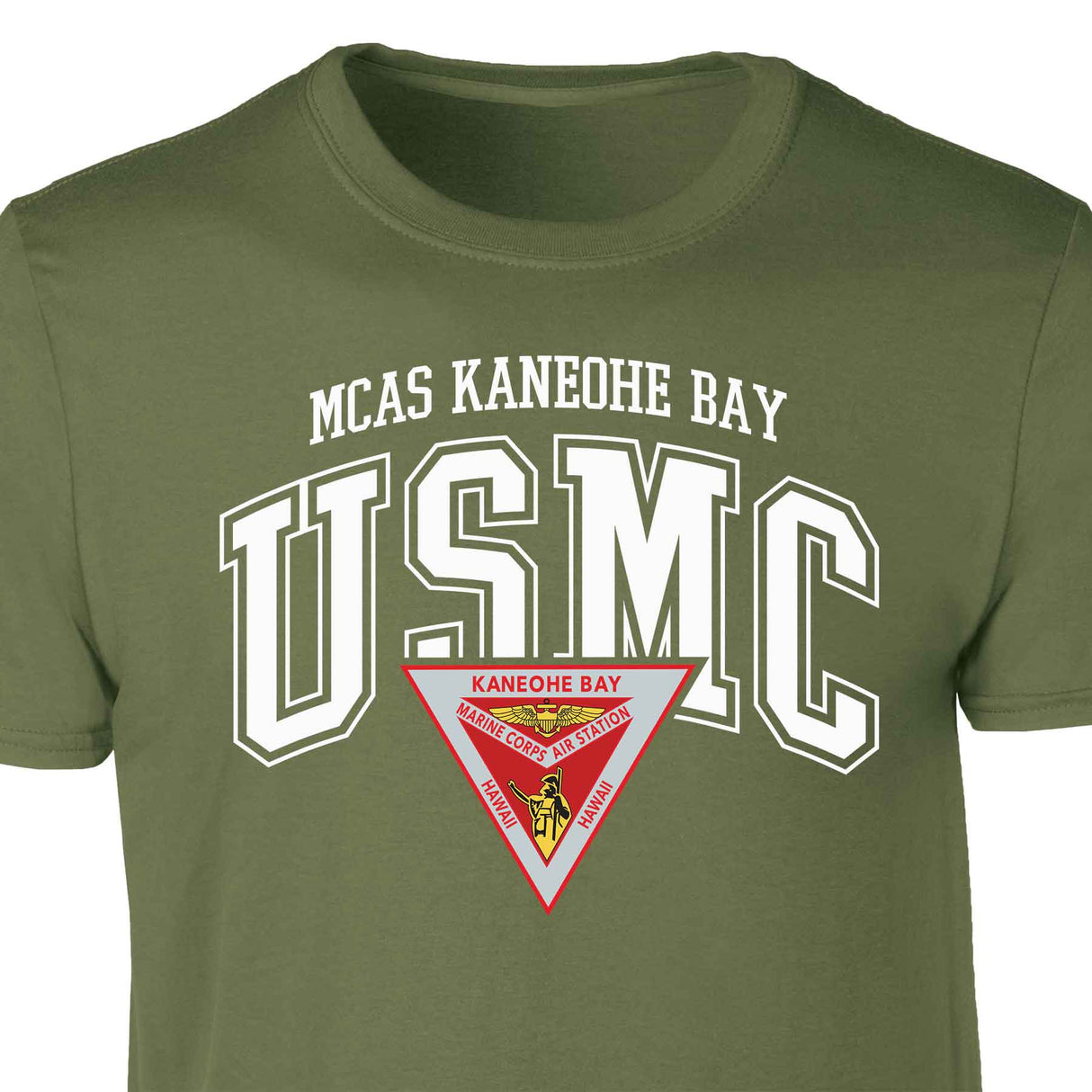 MCAS Kaneohe Bay Arched Patch Graphic T-shirt - SGT GRIT