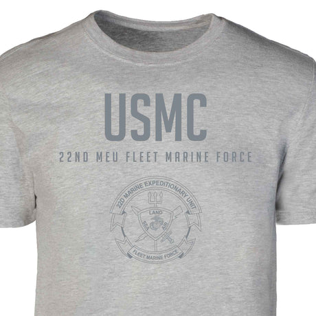 22nd MEU Fleet Marine Force Tonal Patch Graphic T-shirt - SGT GRIT