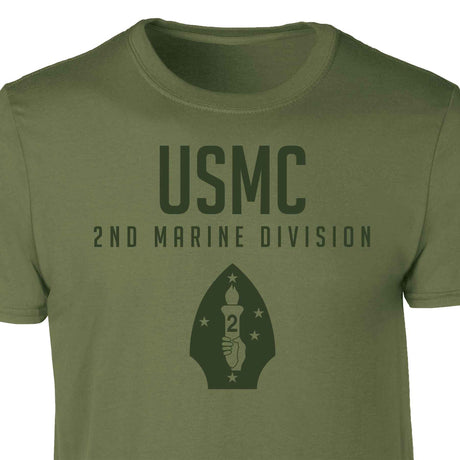 2nd Marine Division Tonal Patch Graphic T-shirt - SGT GRIT