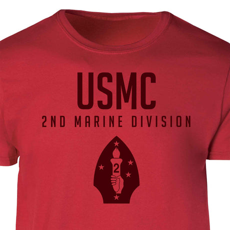 2nd Marine Division Tonal Patch Graphic T-shirt - SGT GRIT