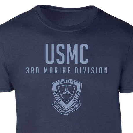 3rd Marine Division Tonal Patch Graphic T-shirt - SGT GRIT