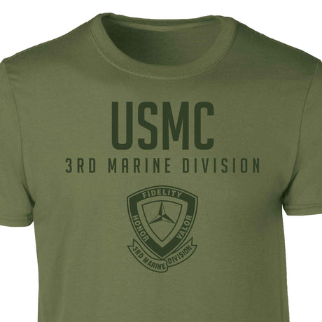 3rd Marine Division Tonal Patch Graphic T-shirt - SGT GRIT