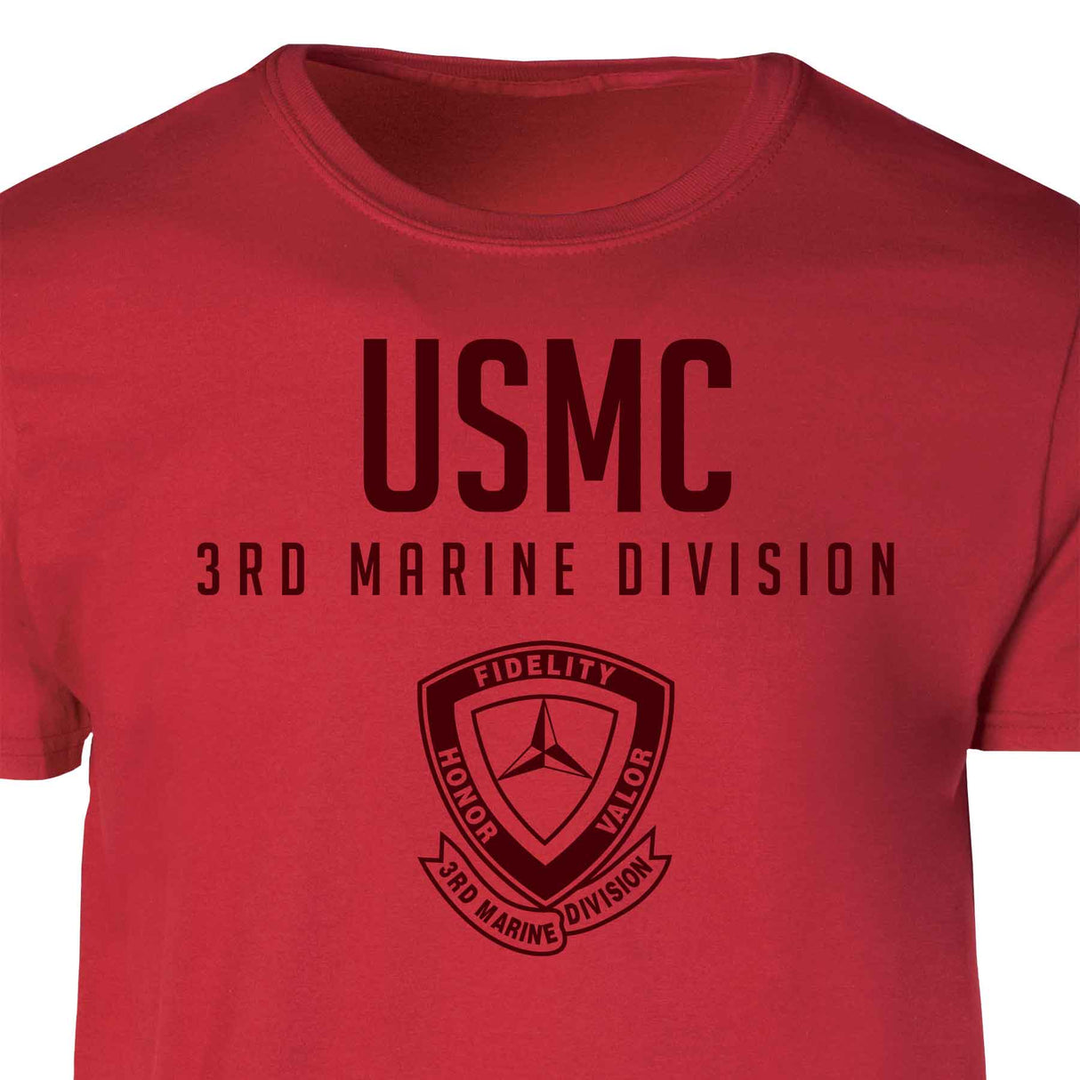 3rd Marine Division Tonal Patch Graphic T-shirt - SGT GRIT