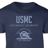 11th Marines Regimental Tonal Patch Graphic T-shirt - SGT GRIT