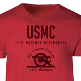 11th Marines Regimental Tonal Patch Graphic T-shirt - SGT GRIT