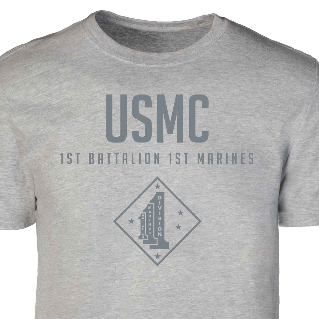 1st Battalion 1st Marines Tonal Patch Graphic T-shirt - SGT GRIT