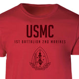 1st Battalion 2nd Marines Tonal Patch Graphic T-shirt - SGT GRIT