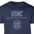 1st Battalion 9th Marines Tonal Patch Graphic T-shirt - SGT GRIT