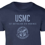 1st Battalion 9th Marines Tonal Patch Graphic T-shirt - SGT GRIT