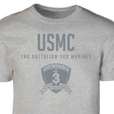 2nd Battalion 3rd Marines Tonal Patch Graphic T-shirt - SGT GRIT