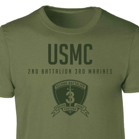 2nd Battalion 3rd Marines Tonal Patch Graphic T-shirt - SGT GRIT