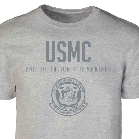 2nd Battalion 4th Marines Tonal Patch Graphic T-shirt - SGT GRIT