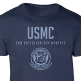 2nd Battalion 4th Marines Tonal Patch Graphic T-shirt - SGT GRIT