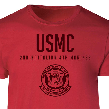 2nd Battalion 4th Marines Tonal Patch Graphic T-shirt - SGT GRIT