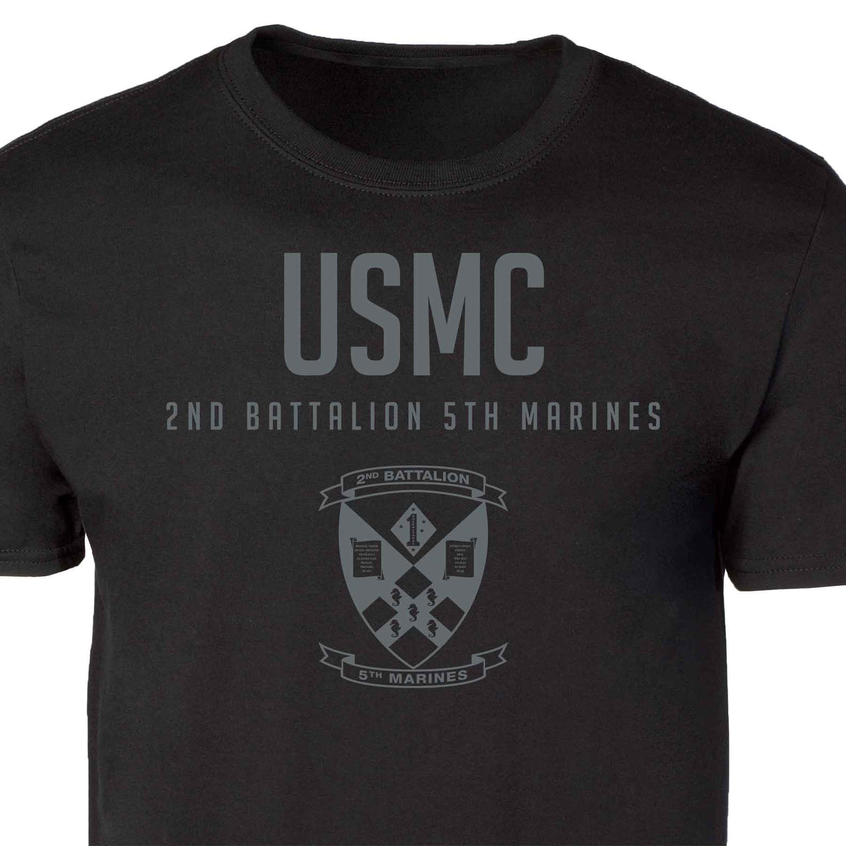 2nd Battalion 5th Marines Tonal Patch Graphic T-shirt - SGT GRIT