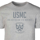 2nd Battalion 5th Marines Tonal Patch Graphic T-shirt - SGT GRIT