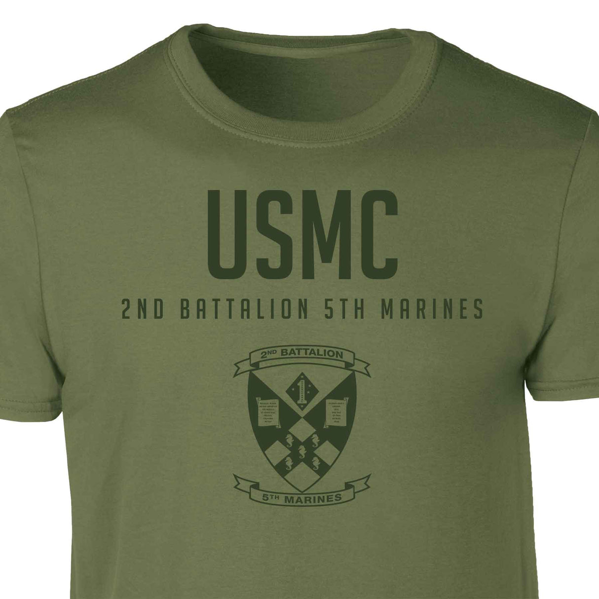 2nd Battalion 5th Marines Tonal Patch Graphic T-shirt - SGT GRIT