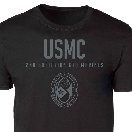 2nd Battalion 6th Marines Tonal Patch Graphic T-shirt - SGT GRIT